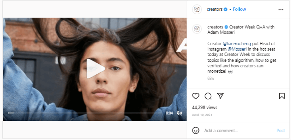 Råd om publiseringsfrekvens fra Instagram