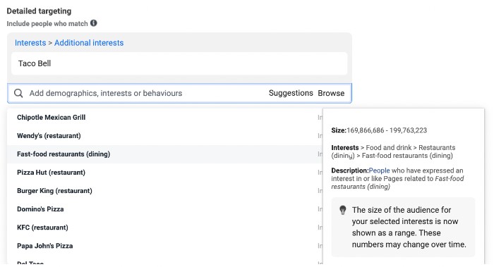 Täpsem sihtimine Facebookis