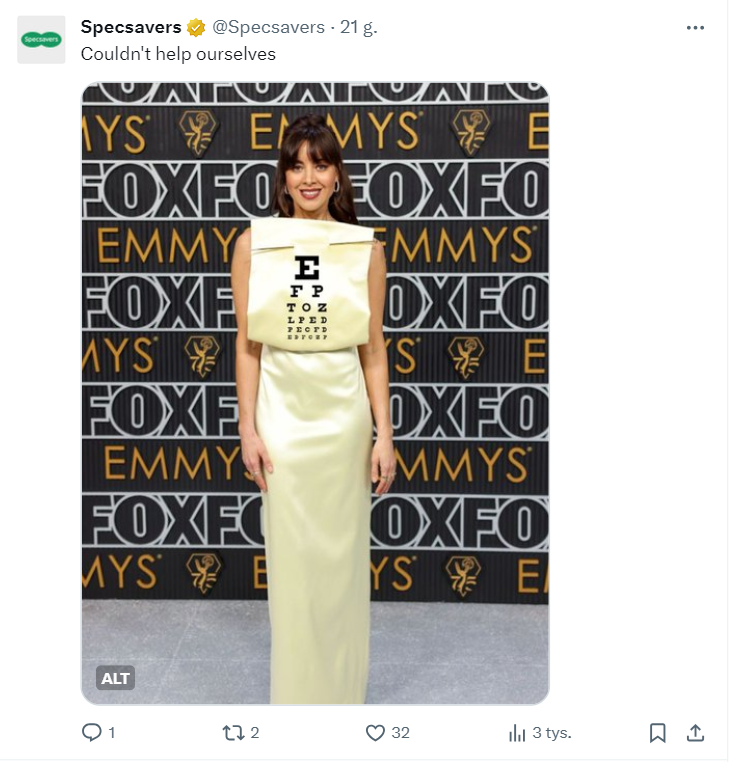 example of a funny reaction to current events as specsavers strategy