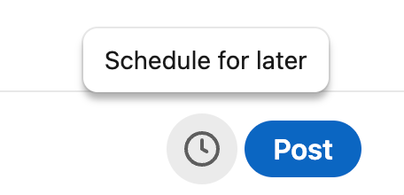 Scheduling post to be published later