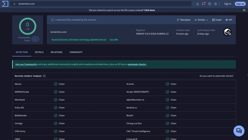 Je li VirusTotal pouzdan za provjeru sigurnosti web stranice?