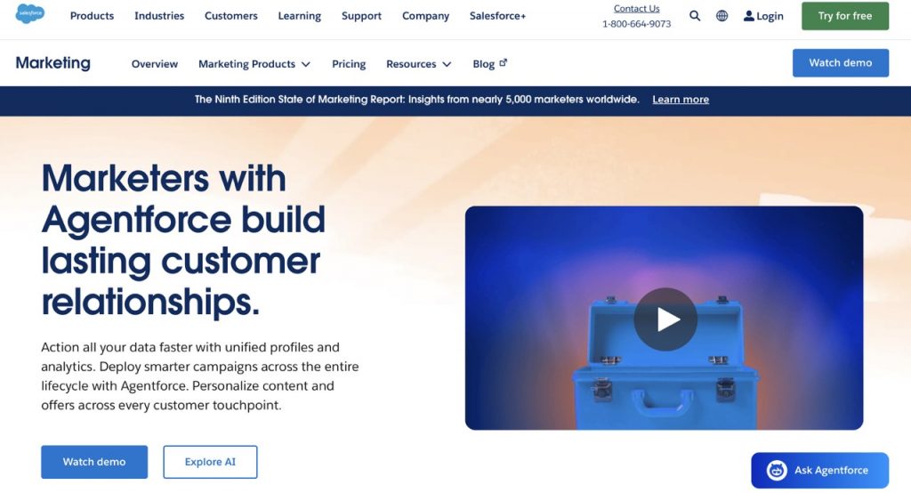 2025 Otomasyon Çözümleri İçin En İyi Pazarlama Aracı - Salesforce