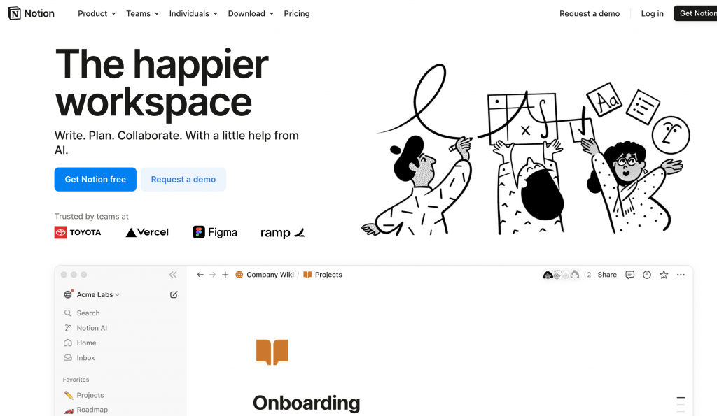 Notion – best tool for note-taking and organizing ideas