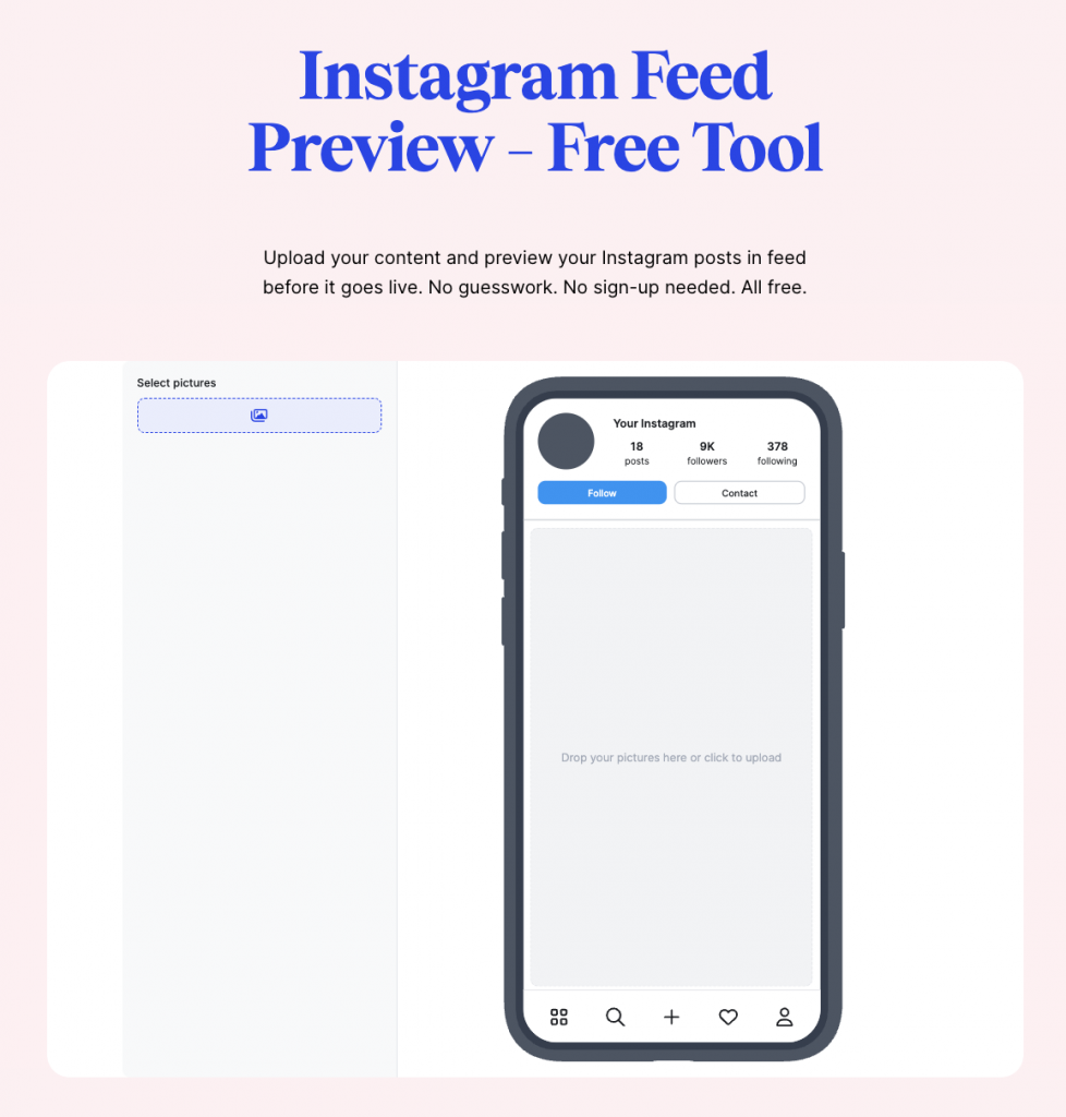 Instagram Feed Preview Tool – kostenloses Tool