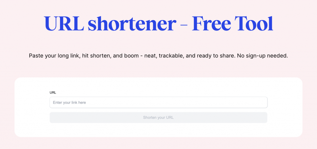 URL Shortener – kostenloses Tool