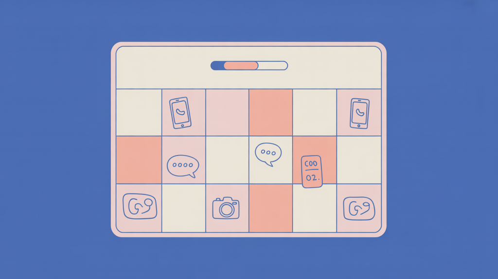 Tagesplanung eines Content Creators